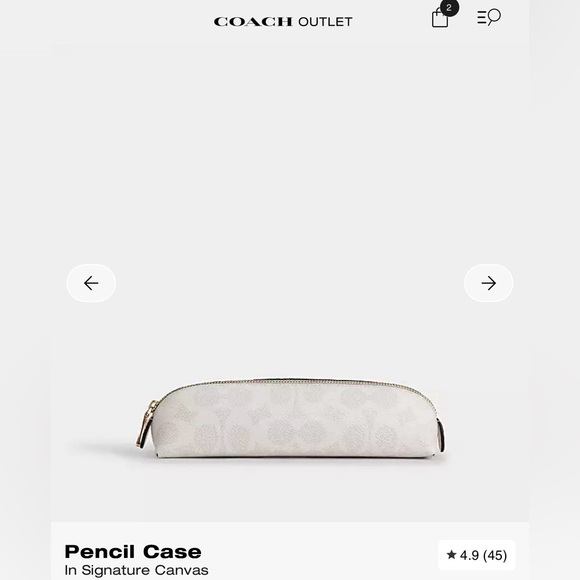 Coach Notebook & Pencil case in Chalk / White - Picture 13 of 15